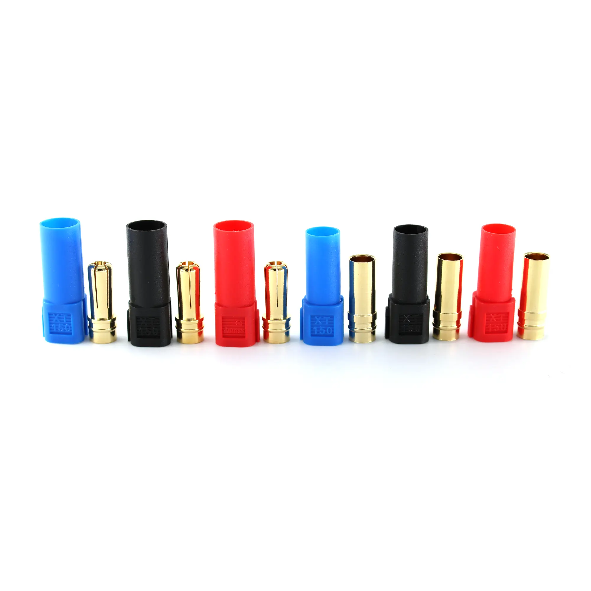 Amass XT150 6mm Bullet Connector Adapter Plug Set Male Female 130 High Rated Amps for RC LiPo Battery