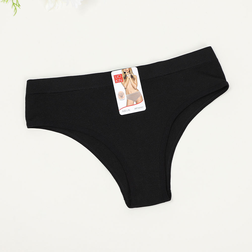 Wholesale Solid Color Seamless Panties Ladies Underwear Woman Smooth Touch Feeling Comfortable Brazilian Panties 12 Pcs Pack