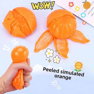 Juguete Blandito Pelable de Simulación de Naranja con Perlas de Agua, Antiestrés, Sensorial, Fidget, Fruta Realista para Apretar, Regalo, Venta al por Mayor - Product Image 4