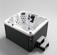 Spa extérieur moderne en acrylique avec bain à remous massant pour 6 personnes, garantie de 3 ans
