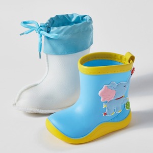 Bottes <span class=keywords><strong>de</strong></span> <span class=keywords><strong>pluie</strong></span> avec doublure en peluche <span class=keywords><strong>Dessin</strong></span> animé Confortable Léger Cordon <span class=keywords><strong>de</strong></span> tirage Unisexe Imperméable Mi-mollet Bottes <span class=keywords><strong>de</strong></span> <span class=keywords><strong>pluie</strong></span> pour enfants pour enfants - Product Image 3