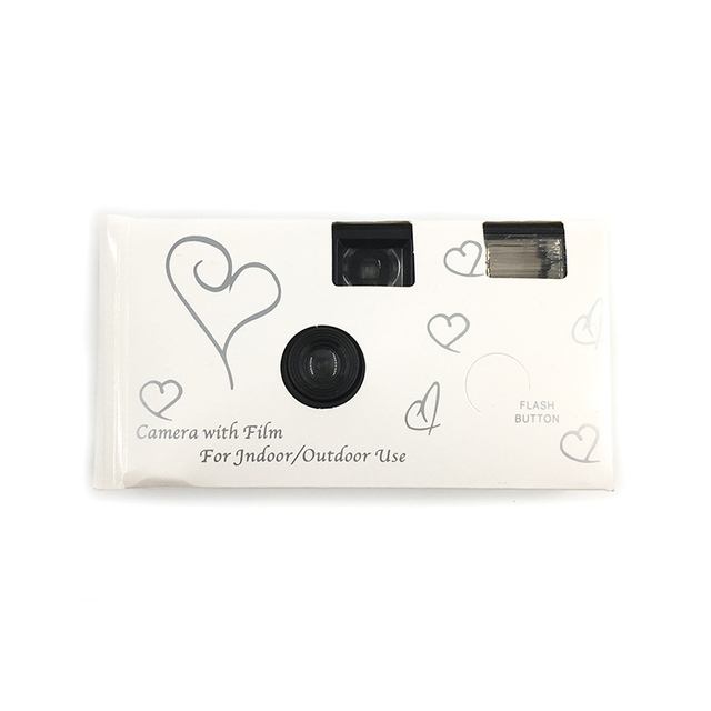 Factory Wholesale 35mm Film Disposable Camera with Flash Build in 36exp Color Film and Alkaline Battery with Customized Color Bo