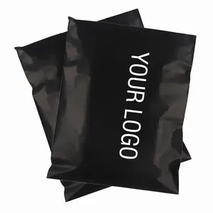 Logotipo personalizado amazon matte pacote preto, envelope saco de envelope roupas de correio, embalagem de plástico, bolsas de correio