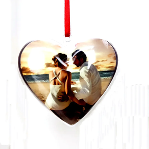 Nouveau <span class=keywords><strong>Noël</strong></span> Ornement Coeur <span class=keywords><strong>Boule</strong></span> En Plastique Amour Cadeau Personnalisé <span class=keywords><strong>Photo</strong></span> Décoration Pour L'impression Par Sublimation - Product Image 6