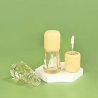 Emballage cosmétique 3.5ml coloré Lipgloss Container Lip Glaze Bottle avec brosse Hot Pink Lip Gloss Tubes
