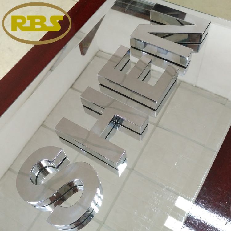 Custom Logo 3D Letter Sign For Business Outdoor Use 3-Year Warranty Metal Steels