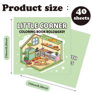 Little Corner Coloring Book Adultos para niños y adolescentes Diseños súper lindos de espacios acogedores para la relajación (Cozy Spaces Coloring) - Product Image 2