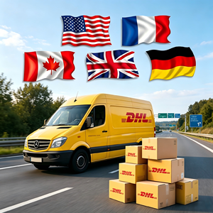 บริการจัดส่งด่วนราคาประหยัดแบบ Door to Door DHL DDP จากจีนไปยุโรป สหรัฐอเมริกา สหราชอาณาจักร พร้อมบริการขนส่งสินค้า - Product Image 1