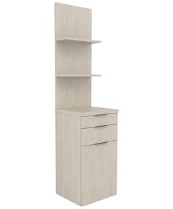 Meuble de rangement pour salon de coiffure avec tiroirs, étagère ouverte, unité de rangement flottante, tour de coiffage avec étagères de présentation - Product Image 1