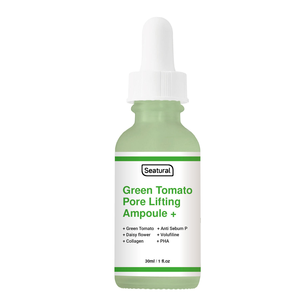 Sérum Visage Hydratant et Raffermissant à l'Acide Hyaluronique et Tomate Verte Effet Minimisation Instantanée des Pores Marque Blanche - Product Image 1