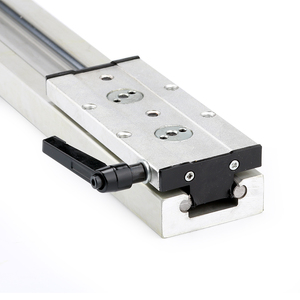 Profil Lebar 47Mm Perak Hitam SGR20N SGB20N 3 4 5 Roda Built In Double Axis Tracker Roller Slide Aluminium Linear Guide