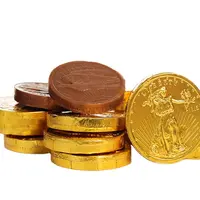 Factory Supply 5g Halal Milk Chocolate Gold Coins