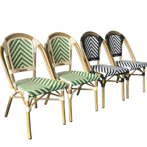Ensemble de chaises de salle à manger en rotin portables, modernes et contemporaines, confortables, décontractées, pour l'extérieur, le <span class=keywords><strong>jardin</strong></span>, le camping, le restaurant - Product Image 6