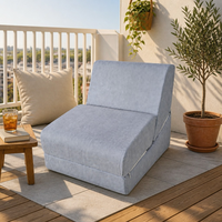 Canapé-lit pliant en trois parties en velours côtelé, convertible en chaise longue, vente en gros, couleur personnalisée, OEM ODM, en vrac, directement de l'usine