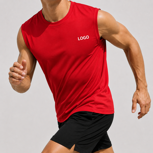 Camiseta Deportiva Personalizada sin Mangas para Hombre, de Secado Rápido, Absorbe la Humedad, para Correr, Gimnasio, Entrenamiento, Ropa Deportiva, Uniforme de Equipo - Product Image 4