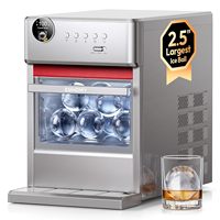 ETL Euhomy Vente en gros 96 boules/jour EUHOMY Machine à glaçons sphériques de 2,5 pouces autonettoyante pour bars et cafés