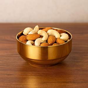 Ensaladera Grande de Acero Inoxidable con Acabado Dorado Martillado, Apta para Lavavajillas - Product Image 2