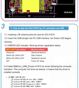 Hurryup A7670E-FASE simcom a7670e USB dongle LTE cat1 + 4G + 2G + Voice + BT + gnss phiên bản toàn cầu mô-đun <span class=keywords><strong>Modem</strong></span> a7670e a7670 a7670e 7670e 7670e - Product Image 6