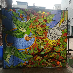 Vitrail Tiffany personnalisé de style européen en verre massif pour église, grande taille, double taille - Product Image 5