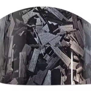 高光沢石鍛造カーボングレーカーラッピングビニールフィルムオートバイステッカーデカール炭素繊維サイドミラーカバーPPFフィルム - Product Image 3