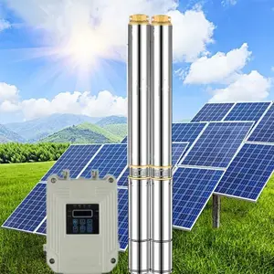 डीसी 24V48V72V गहरी अच्छी तरह से सौर पंप कृषि सौर पानी पंप पनडुब्बी प्रणाली