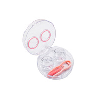 Étui à lentilles de contact miniature portable mignon et coloré, simplicité, emballage cosmétique, boîte à lentilles de contact, emballage personnalisé
