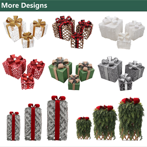 Articoli di Tendenza per Natale, Decorazioni di Alta Qualità, Nuovo Set Regalo in Colore Marrone, Tema Caramelle per Interni Casa, Fornitore Natalizio - Product Image 5