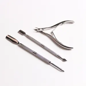 3Pcs Fashion Professional Best Quality Nail Nipper With Cuticle Pusher