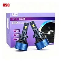 Ampoule de phare LED H4 H7 super lumineuse 12V 160W 4500LM par paire, feux de brouillard de voiture, feux de route avec ventilateur de refroidissement à tube en cuivre