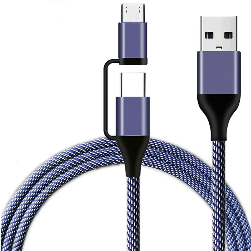 Bulk purchasing website phone charger cable fast 2 in 1 cable charge for iphone