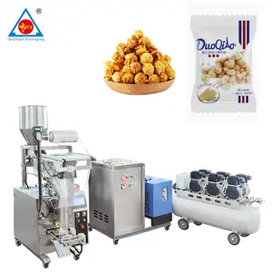 Máquina envasadora de llenado de nitrógeno de palomitas de maíz nueces de grano de arroz bocadillos VFFS multifuncionales completamente automáticos