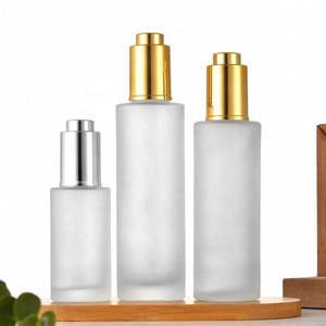 High Quality 10ml 15ml 20ml 30ml 50ml 100ml Transparent Frosted Essential Oil Serum Glass <b>Dropper</b> <b>Bottle</b> for Oil - Product Image 3