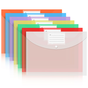 Borsa Portadocumenti A4 con Copertina ad Arco, Impermeabile, in <span class=keywords><strong>Materiale</strong></span> PP Trasparente, con Bottone a Pressione, per Cancelleria - Product Image 1