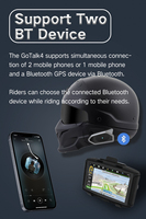 Luxe pour casque Bluetooth avec accessoire de microphone pour motos