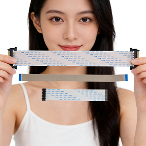 전문가용 멀티 0.5P/1.0P/1.25P/2P/3P/4P/5P/6P/7P/8P/9P/10P/11P FFC FPC 케이블 실리콘 절연 (기계/전원/PCB용) - Product Image 1