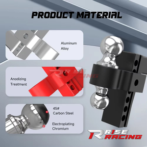 RISE Factory - <span class=keywords><strong>Enganche</strong></span> de <span class=keywords><strong>Remolque</strong></span> Multiusos de 3 Toneladas con Gancho de Pintle y Receptor de <span class=keywords><strong>Enganche</strong></span> con <span class=keywords><strong>Bola</strong></span> de <span class=keywords><strong>Enganche</strong></span> de 2 Pulgadas a <span class=keywords><strong>Precio</strong></span> Razonable - Product Image 4