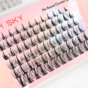 Sin banda <span class=keywords><strong>de</strong></span> pestañas Segmento <span class=keywords><strong>de</strong></span> grupo Pestañas <span class=keywords><strong>de</strong></span> grupo privadas al por mayor con logotipo personal - Product Image 3