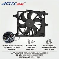 Ventilateur de refroidissement du moteur ACTECmax AC.117.241 pour RENAULT Logan (04-) A/C OE 6001550769,8200702959,6001546844,6001549117,8200538452
