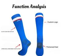 Chaussettes équestres colorées d'équitation à hauteur du genou classique de conception de logo de haute qualité en gros personnalisé