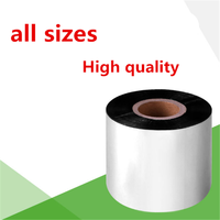 Pita Lilin Resin Hitam H568 24mm untuk Printer Zebra & Label, Pencetakan Label Perawatan Nilon