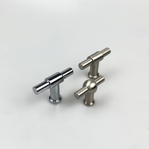 Modern Black Zinc T-Bar Pull Handle for Kitchen Cabinets &amp; Wardrobe Drawers Zamak Material Home Decor for Bedrooms &amp; Warehouses - Product Image 5