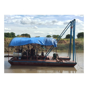 실제 채굴용 제트 흡입식 모래 준설선 강 모래 흡입 미니 준설선 - Product Image 1