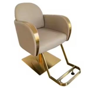 Chaises de salon de coiffure Wallybeauty, meubles modernes de luxe, chaises de coiffure noires, chaises de coiffure or rose - Product Image 2