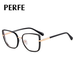 82146 Moda Tendência Gradiente Moldura de Óculos Personalizado Leve Moldura Anti-Azul Luz Tr90 Mulheres com Vidro Miopia - Product Image 3