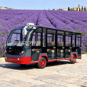 Autobús Eléctrico Cerrado ZOWN con Múltiples Puertas de Vidrio para Transporte en Atracciones Turísticas - Product Image 6