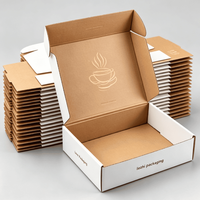 Cajas de Embalaje de Cartón Corrugado Blancas Impresas al por Mayor con Logotipo y Tamaño Personalizados de Fábrica