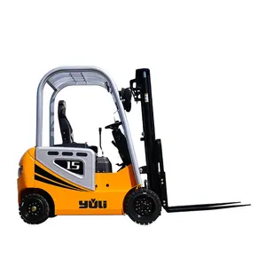 4 wheel Lithium Forklift Battery Operated Fork Lift Small Electric Forklift 1.5 ton 2 ton 3 ton 3.5 ton with Solid Tire