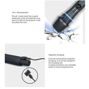 FBX Feedback Suppression UHF Karaoke Microphone with USB Charging Wireless Rechargeable <strong>Function</strong> Professional Audio <strong>Mic</strong> - Product Image 4