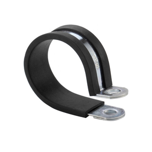 High quality Stainless Steel Metric Inch P Clamp <strong>25mm</strong> 20mm 15mm 12mm Hose <strong>Pipe</strong> <strong>Clips</strong> with Rubber Lined Hose Clamp - Product Image 3