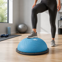 Ballon d'équilibre demi-sphère de 58 cm pour le yoga, le Pilates, l'entraînement du tronc et les exercices de fitness